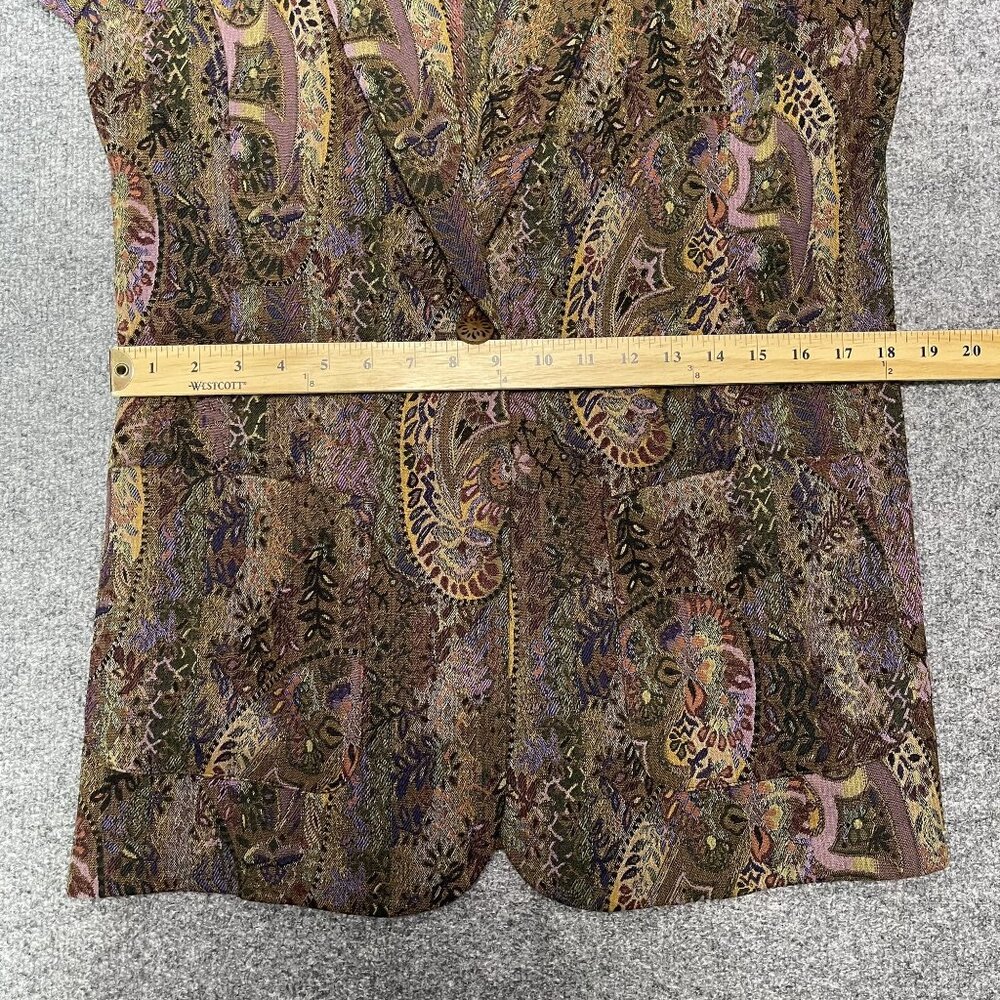 TravelSmith Womens Paisley Blazer Jacket Medium Mulitcolor - Picture 7 of 7